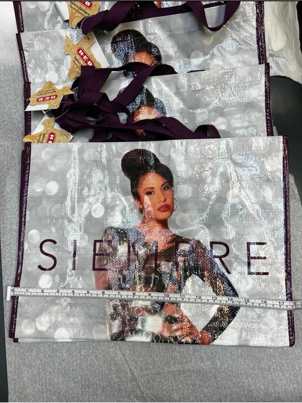 Selena Quintanilla HEB Exclusive Reusable Tote bags bundle of 5 NEW